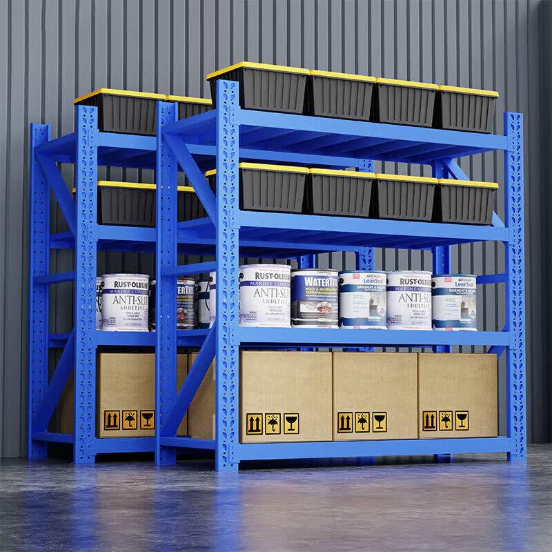 Zhixin Yuncai Blue 4-Tier Heavy-Duty Storage Shelf