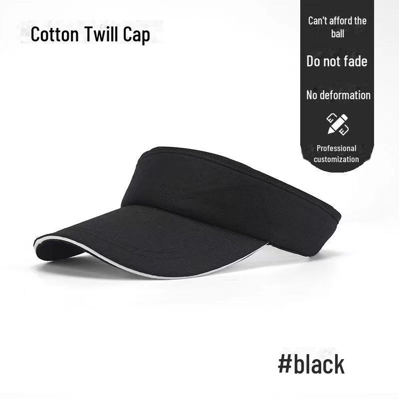 Козырек от солнца с индивидуальным логотипом: Идеально подходит для занятий спортом на открытом воздухе и путешествий. Кепка из полиэстера и хлопка.