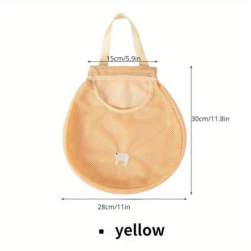 Kitchen Vegetable Storage Mesh Bag Reusable Fruit Grocery Wall Hanging Shopping Shoulder Bag