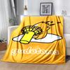 1pc Blanket Sanrio Gudetama Print Design, Lightweight Blanket for Sofa, Bed- Soft &Warm, Gift for All Seasons like Christmas, Halloween