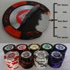 10Pcs 39Mm Texas Hold'Em Chips, Wheat Ear Clay Chips Texas Hold'Em Creative Chess And Card Room Poker Hall Poker Coin Table Game
