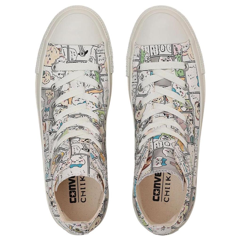 Chiikawa x Converse All Star CM HI удобные и универсальные высокие парусиновые кеды для мужчин и женщин бежевого цвета