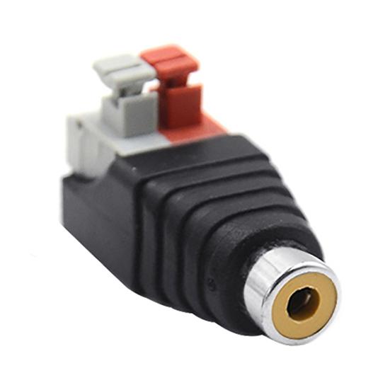 1 пара универсальных кабелей для подключения аудиодинамиков, штекер RCA