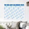 2025 Dry Erase Calendar Large Yearly Planner for Wall 47" X 35" Horizontal Layout Erasable Calendar for Classroom Office Home