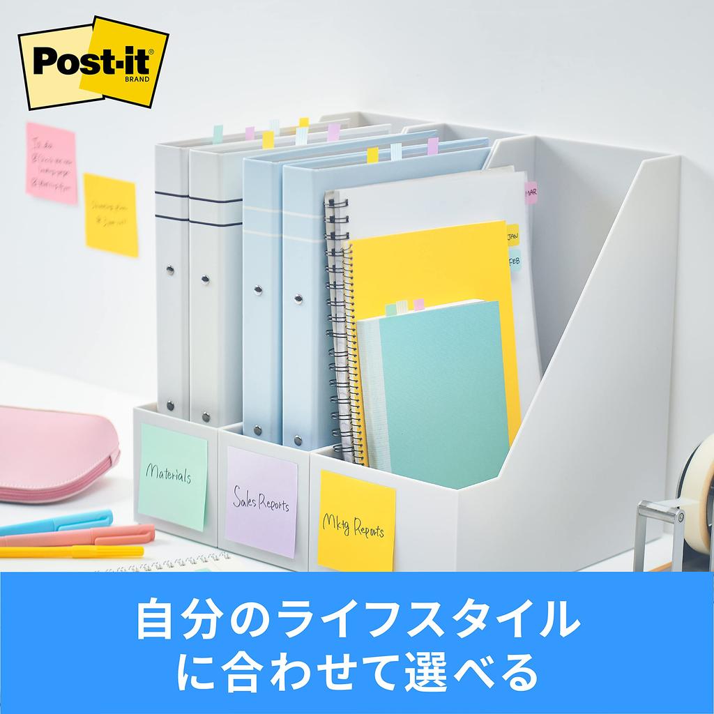 Film Sticky Notes Index Heading Rectangle Thick Multicolor 40 X 18mm 3 Colors 10 Sheets Post-it 686MC-5