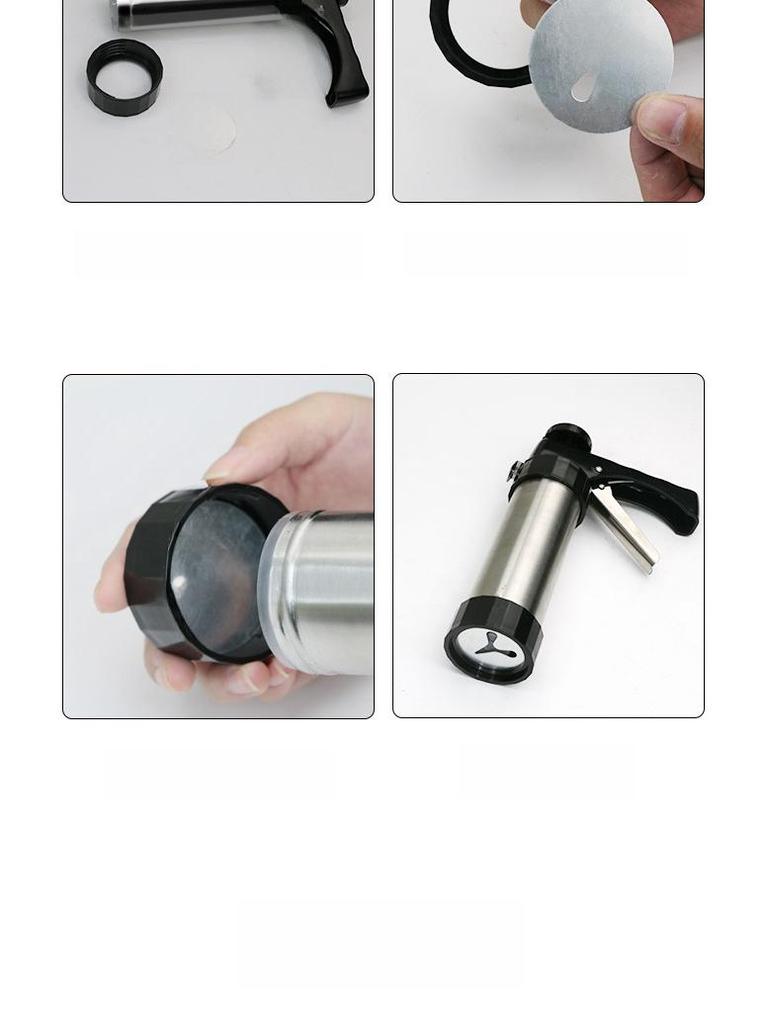 Stainless Steel Cookie Decorating Gun & Mold Set