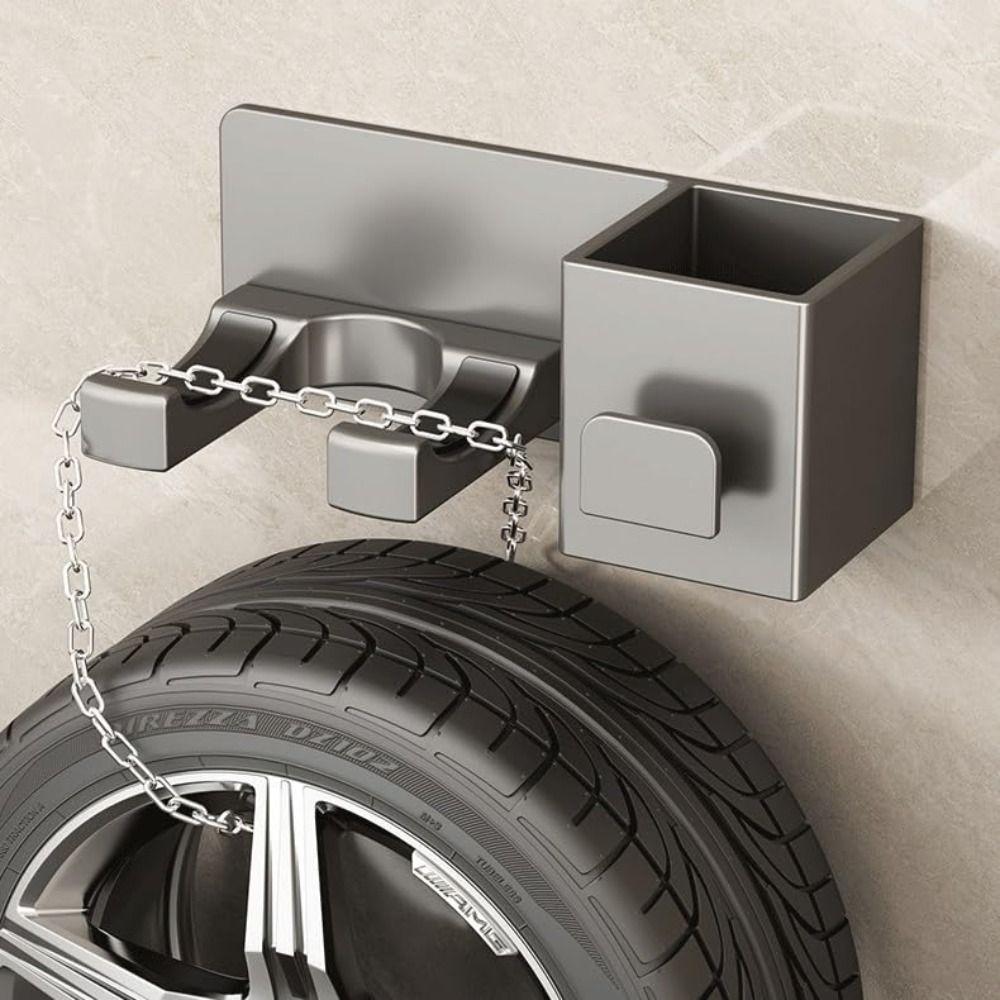 Without Drilling Hair Dryer Holder Multi-Functional Blower Holder Hair Dryer Shelf  Comb Storage