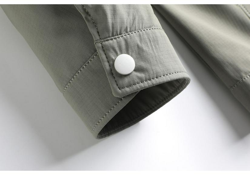 2025 Spring/Autumn Men's Long-Sleeve Lapel Casual Jacket for Middle-Aged