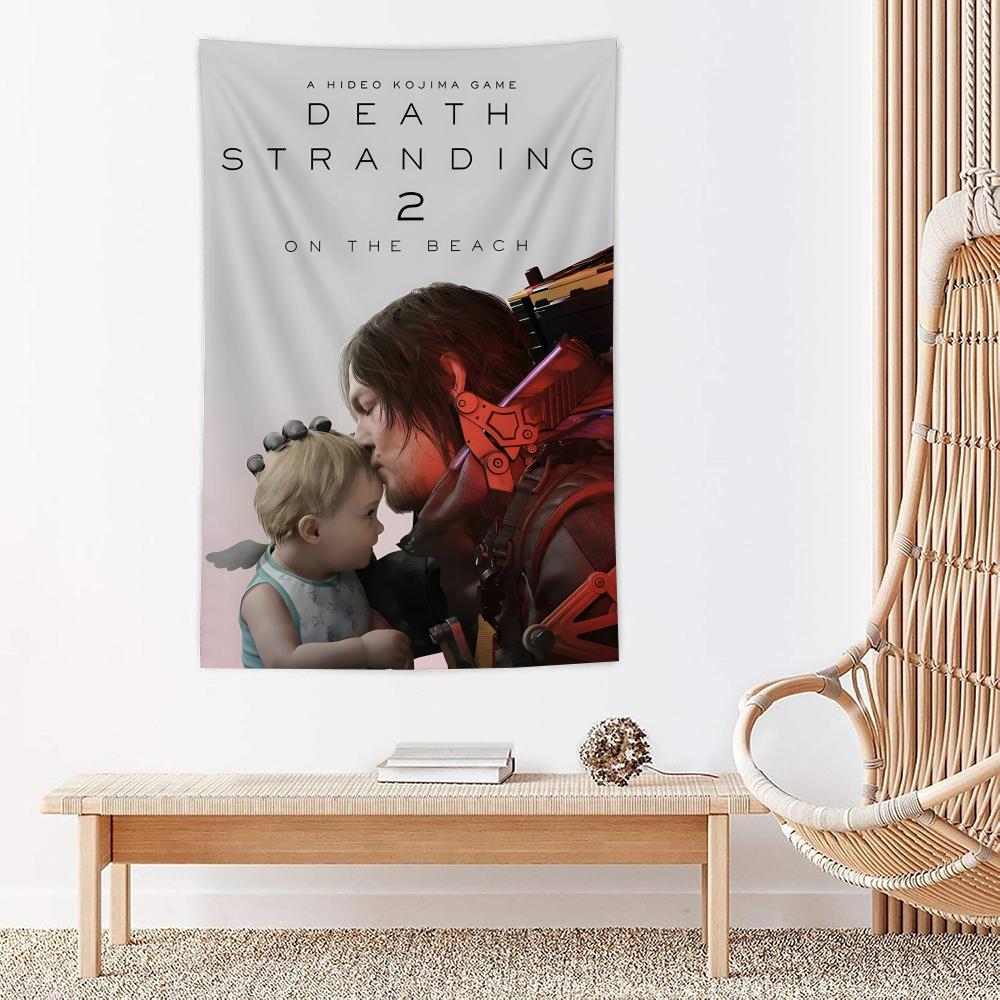 Game DDeath Stranding 2 Tapestry For Bedroom Living Room Outdoor Wall Decor Simple Stylish Art Piece Vertical Design