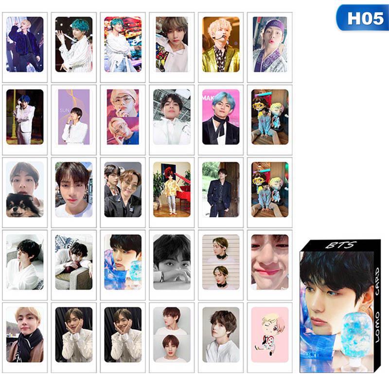 Набор карточек с изображением участников корейской поп-группы BTS