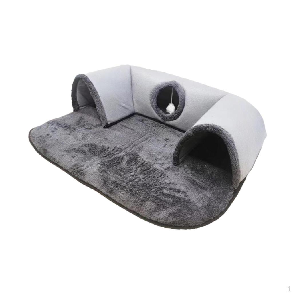Function Cat Bed with Tunnel And Play Area for Indoor Use By Small Animals