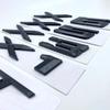 New Small GT X1 X3 X4 X5 X6 X7 ABS Emblem for BMW E36 E39 E70 E90 F10 F30 Car Trunk Nameplate Logo Sticker Chrome Glossy Black
