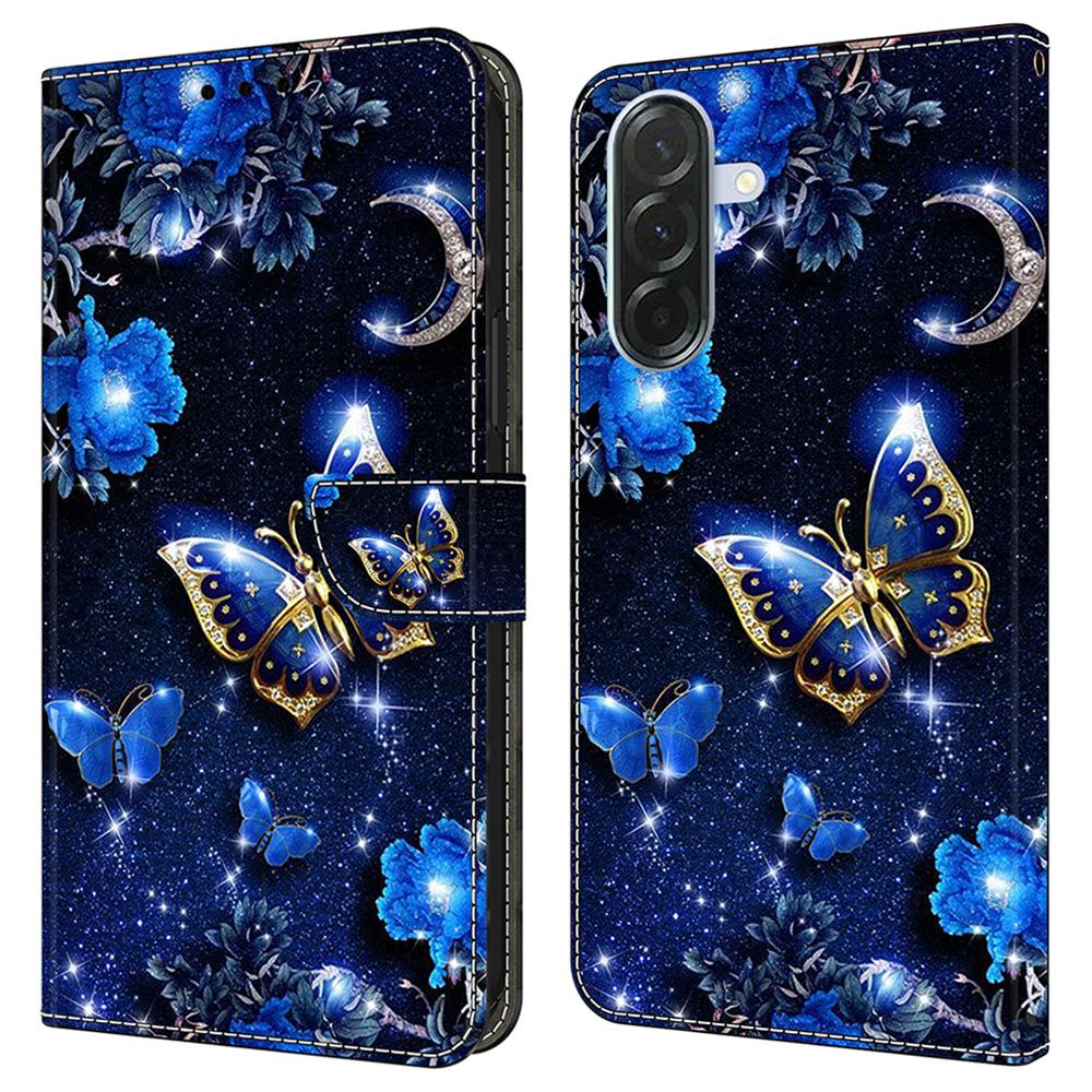 Для Samsung Galaxy A36 5G Кожаный чехол С принтом Узор Кошелек Подставка Флип-чехол для телефона