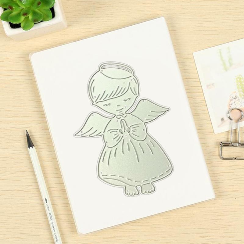Metal Mold for DIY Supplies Metal Cutting Die Angel Girl Handsize Simple Mold Fine Made DIY Embossing Paper Dies