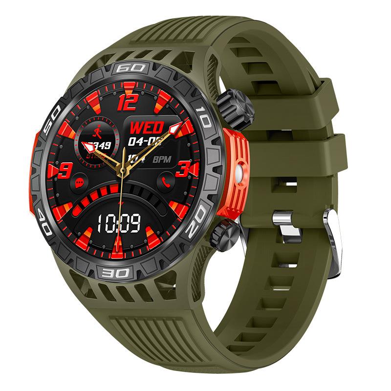 Умные часы HT22 IP68 Водонепроницаемые мужские оригинальные часы с Bluetooth-звонком, монитором здоровья, светодиодным фонариком и 100+ спортивными режимами