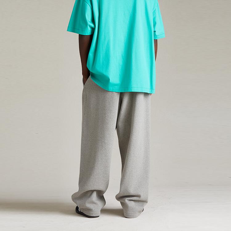 Fear of God Essentials Свободные брюки Темный меланж Овсянка Мужские брюки Серый 130SP244323F