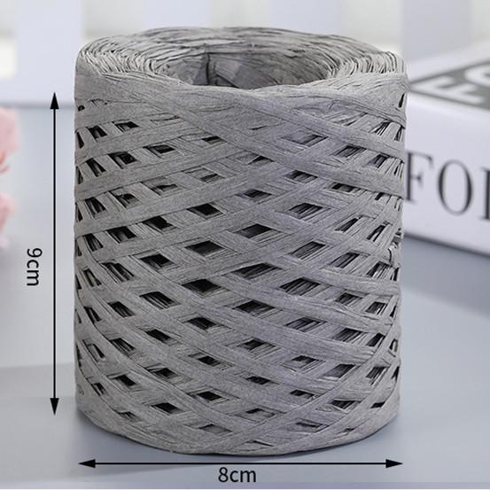 200 м Натуральная рафия Соломенная пряжа для вязания крючком Бумажные нити Экологичная бумажная пряжа DIY Ручная работа Летняя шляпа от солнца Пляжная сумка