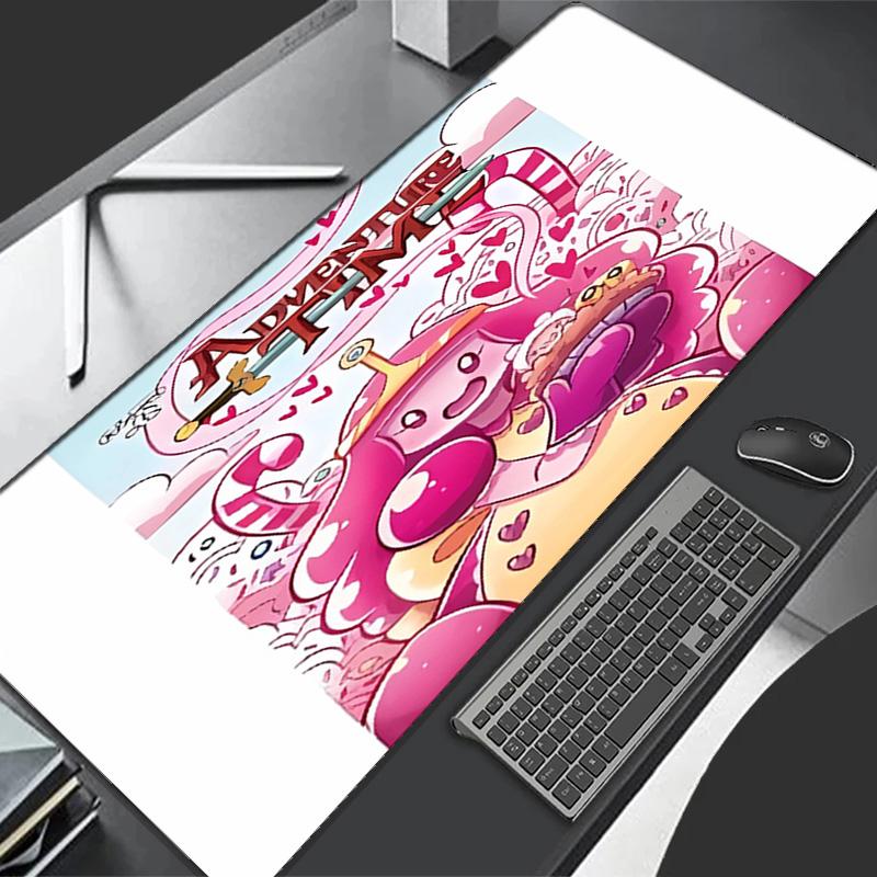 Adventure Time Theme Premium Non-slip Mouse Pad with Stitched Edges,Durable Rubber Material,for Desktop & Gaming Great Gifts