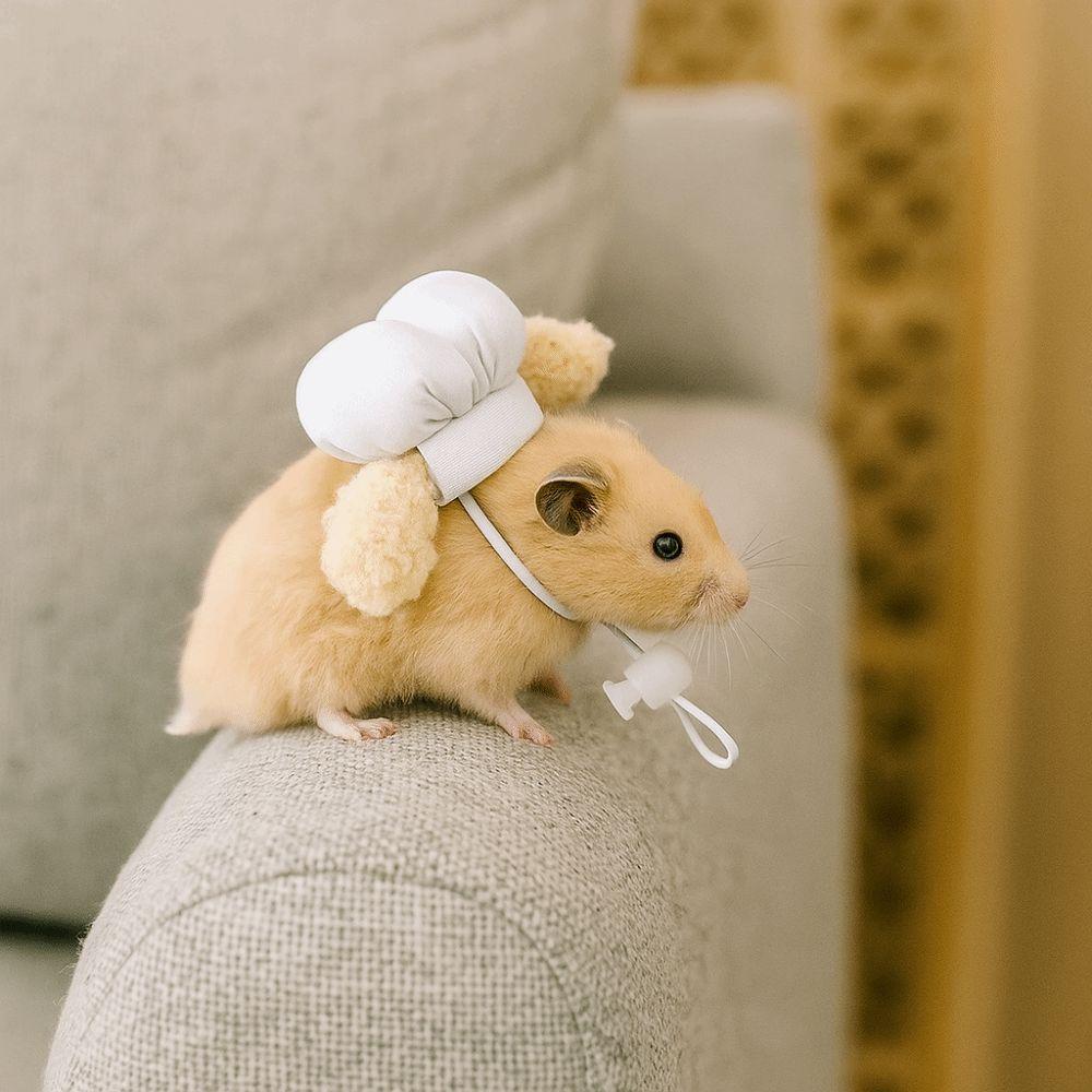 Breathable Hamster Cosplay Hat Adjustable Pet Dress Up Hat Pet Costume Hat  Birthday Party