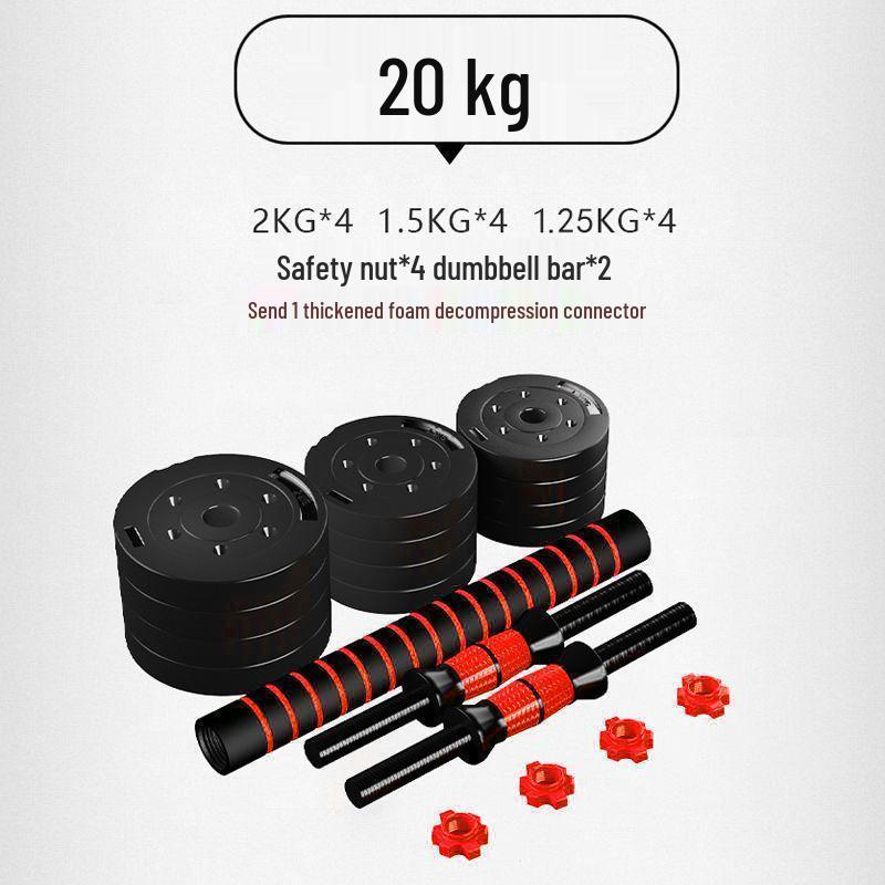 Adjustable Men’s Home Dumbbell & Barbell Set (10kg/20kg/30kg)