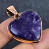 Natural Lepidolite Gemstone 925 Sterling Silver Jewelry Pendant 1.69" c3N41