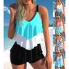2024 New Summer Women's Regular Tankini Beach Set Monokini Swimwear Swimwear Two Piece Swimwear Fashion Print Tankin