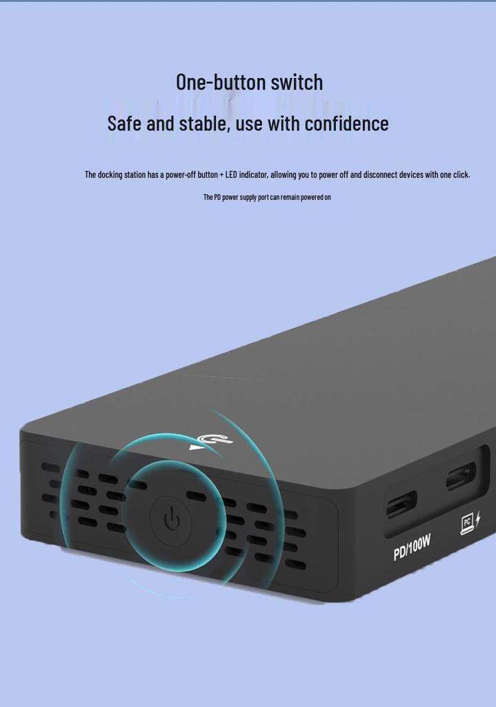 Док-станция USB-C: Двойной DP/HDMI, Четырехэкранный дисплей, Разветвитель USB 3.1, Порт Ethernet, Док-станция для расширения ноутбука