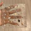 Акриловый дисплей-коробка на 36 ячеек для ракушек с магнитами, прочный кейс для хранения безделушек-морских звезд, для бусин, лака для ногтей, украшений