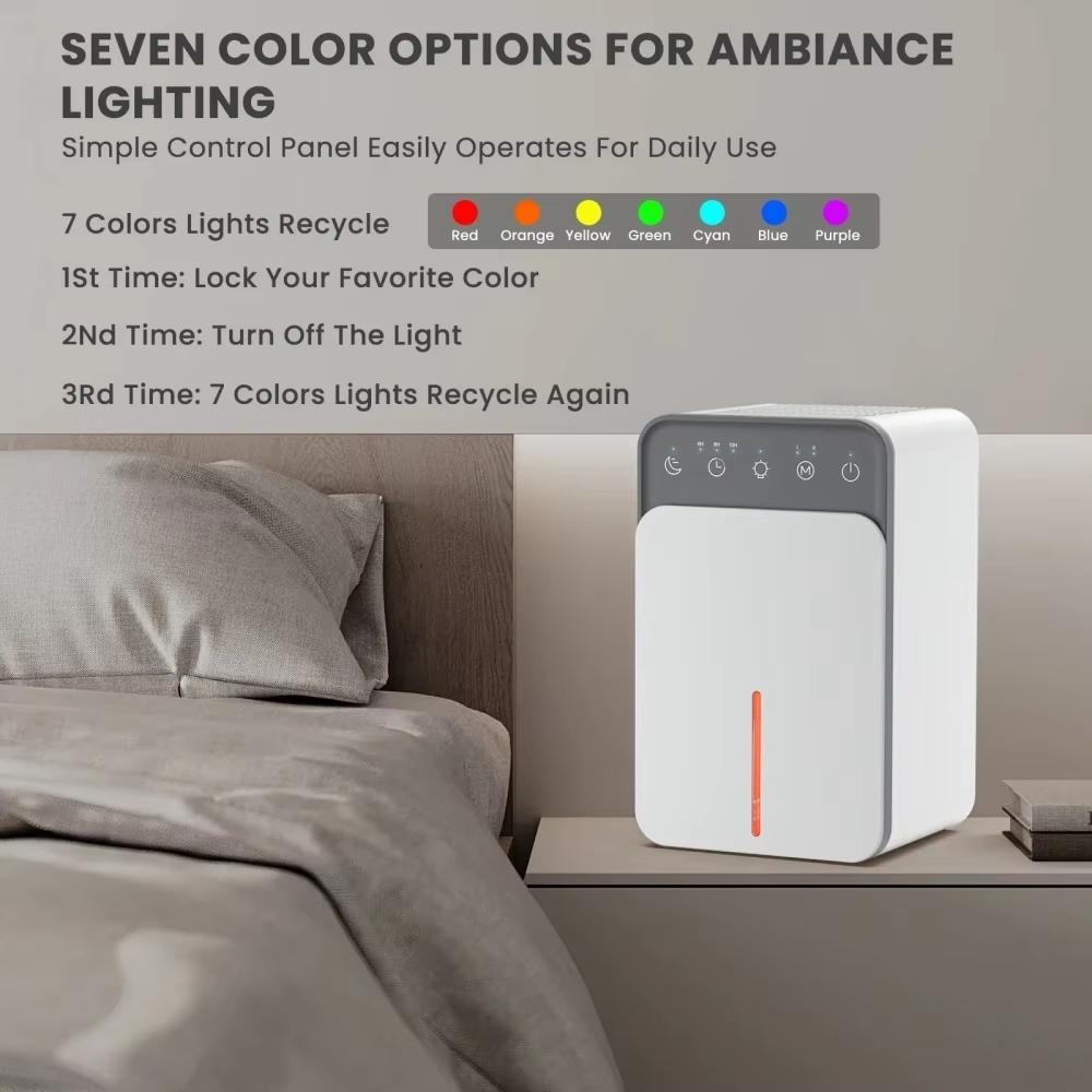 Air Dehumidifier Portable Mute Moisture Absorbers Machine Air Dryer For Home Bedroom Office Kitchen Deodorizer Dryer EU Plug