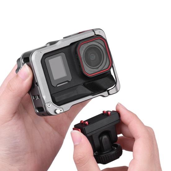 Магнитное быстросъемное крепление для Insta360 Ace/Ace Pro/Ace Pro 2 Резьба 1/4" Быстросъемная база для экшн-камеры Адаптер для штатива Аксессуары для спортивной камеры