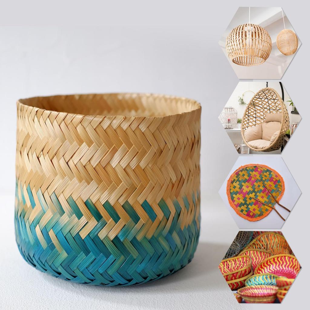PATIKIL Bamboo Weaving Strips, 11 mm x 3 m, 3 Pieces