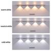 20-50cm Rechargeable LED Bar Light with Motion Sensor 3 Colors Cabinet Light for Wine Closet Kitchen Wardrobe Display Cabinet