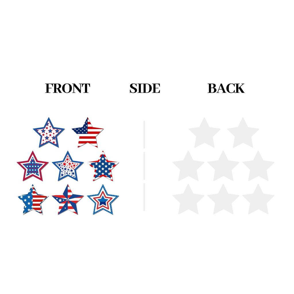 U.S. Independence Day Theme Single Sided Pentagram Hanging Party Scene Arrangement Decoration Hanging Supplies