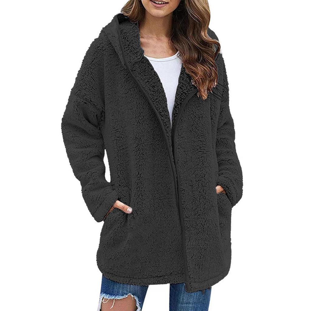 Европейское и американское свободное шерстяное пальто для женщин - Осенне-зимняя коллекция