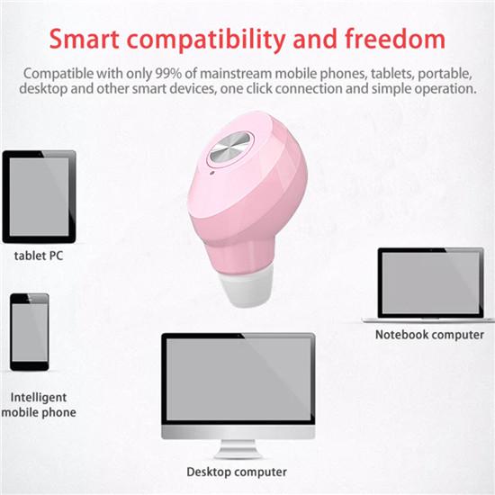 Mini Bluetooth 5.2 Wireless Headset Outdoor Trend Sports Monaural Headset Noise Reduction Earphone Unisex