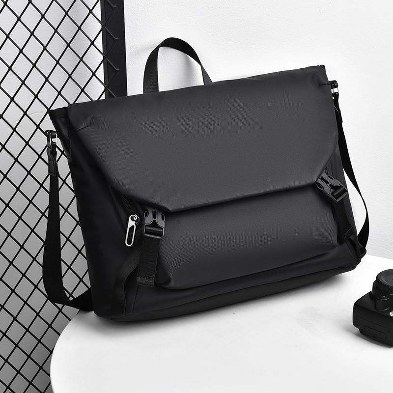 Мужской портфель, сумка через плечо, большая вместительная сумка через плечо, мужская черная легкая сумка-мессенджер для пригородных поездок