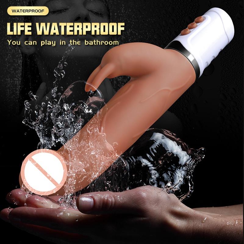 Телескопический фаллоимитатор-вибратор для женщин, стимулятор клитора, игрушка для взрослых, эротические секс-машины, женская вагина, страпон, мастурбатор, оргазм