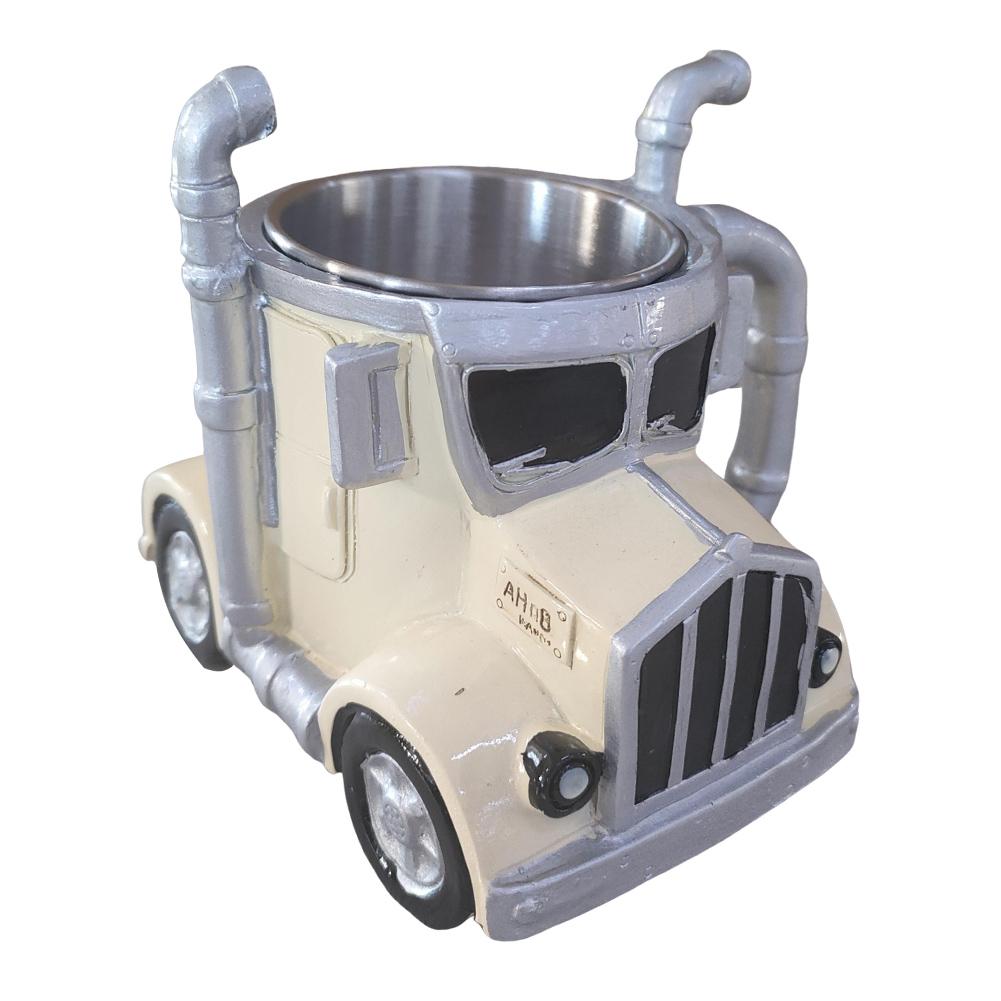 Кружки для кофе в форме полугрузовика из нержавеющей стали ручной работы Кружка для кофе в форме полугрузовика Подарки для любителей кофе и грузовиков