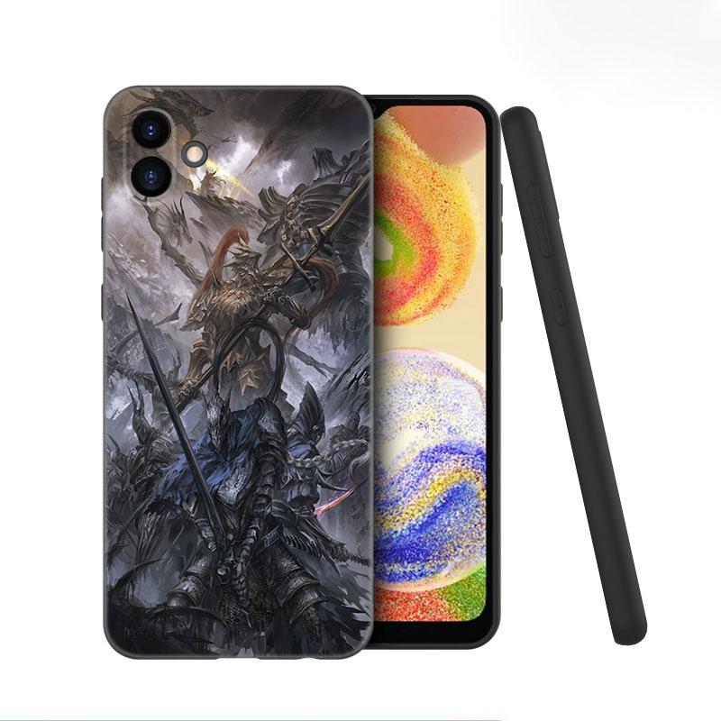 Игровой чехол для телефона Dark Souls из черного силикона для Samsung Galaxy A01 A03 Core A04 E A02 A05 A10 A20 A21 A30 A50 S A6 A8 Plus A7 2018