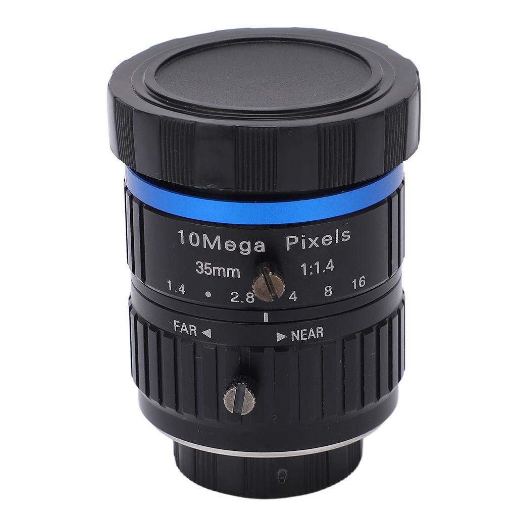 1in C Mount Lens High Definition 10 Megapixel Manual Iris Lens 35mm Focal Length for Industrial Camera