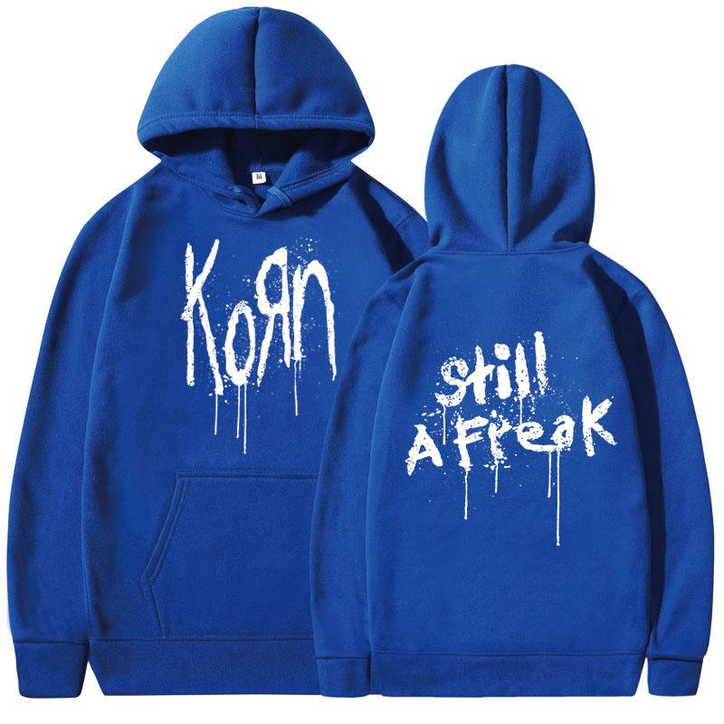 Korn Music Concert Rock Band WORLD TOUR Hoodie Мужская винтажная металлическая готическая свободная толстовка с капюшоном