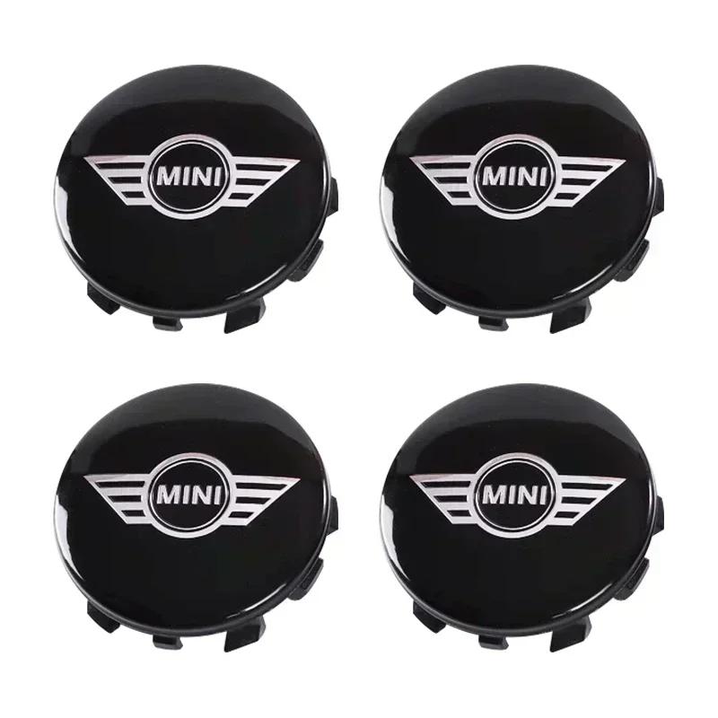 PUOI2 4PCS 54mm 56mm Car Wheel Center Hub Caps Cover Emblem Badge For BMW Mini Cooper One S JCW R55 R56 R57 R58 R60 F55 F56 Clubman