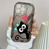 LZ11 Cat Cute Art Design Clear Soft Wave Phone Cases for iPhone 15 13 Pro Max 12 Mini 14 8 Plus XS Max XR 6 Protection Back Cover