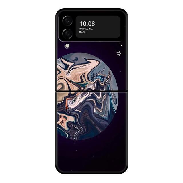 Чехол для телефона Galaxy Celestial Body Love для Samsung Galaxy Z Flip 4 Z Flip3 5g, твердый чехол-книжка для Galaxy Z