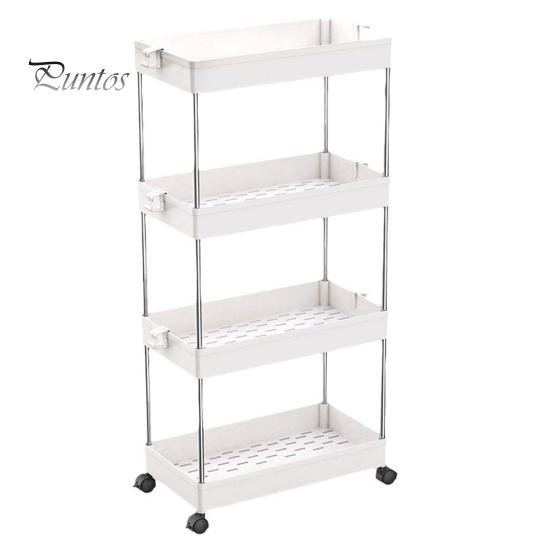 Тележка для хранения, 3-х уровневая мобильная полка-органайзер, большая вместимость, простая установка, регулируемый дизайн, тележка для хранения на колесиках