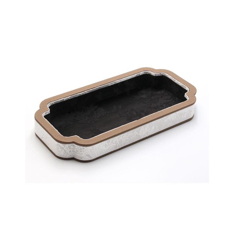 Palace Style Jewelry Display Tray with Agate or Jade Beads for Accessory Storage and Antique Viewing