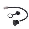 RJ45 Panel Mount Coupler Water Proof 8 Pin Female To Male Industrial Extension Cable with Dustcap 0.