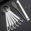 Food Grade Measuring Spoon Set with Scale Measuring Ruler Coffee Measuring Spoon Multipurpose Stackable Kitchen Measuring Cup
