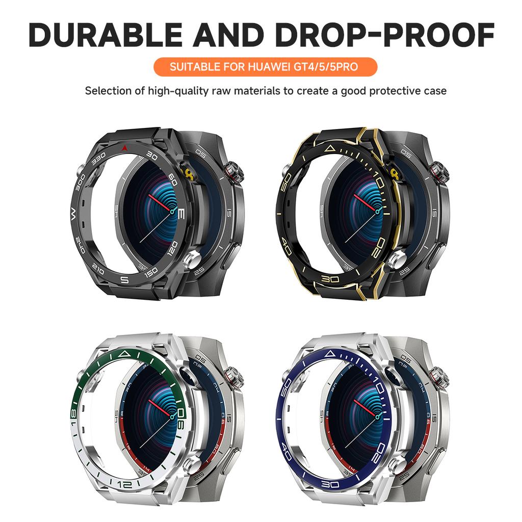 Чехол для корпуса ПК для Huawei Watch GT5 Pro GT5 GT4 46 мм аксессуары Высококачественная крышка Обновление до Ultimate Защитная оболочка-наклейка Бампер