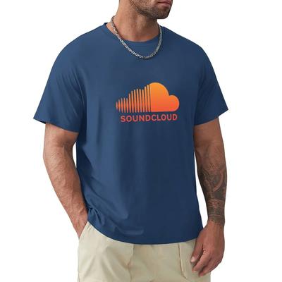Футболка Soundcloud Music тяжеловесы Футболка с коротким рукавом Тяжелая футболка для мужчин